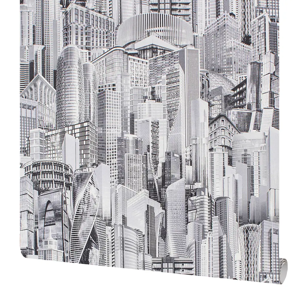 Santreyd Обои бумажные Небоскреб серые с мраморным рисунком 83596171 НЕБОСКРЕБЫ STLM-0042322