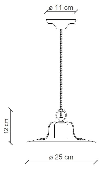 Керамический подвесной светильник FERROLUCE Кантри ARCH-00056675 - Вид №4