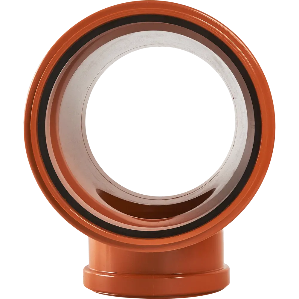 Тройник Хемкор d160x110 мм 87° пластиковый для наружной канализации 86923117 STLM-2054398  - Вид №1