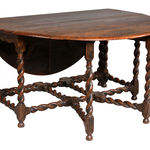 SOR27393 Ранний дубовый ячменный стол Twist Gateleg ijlbrown  - Вид №8