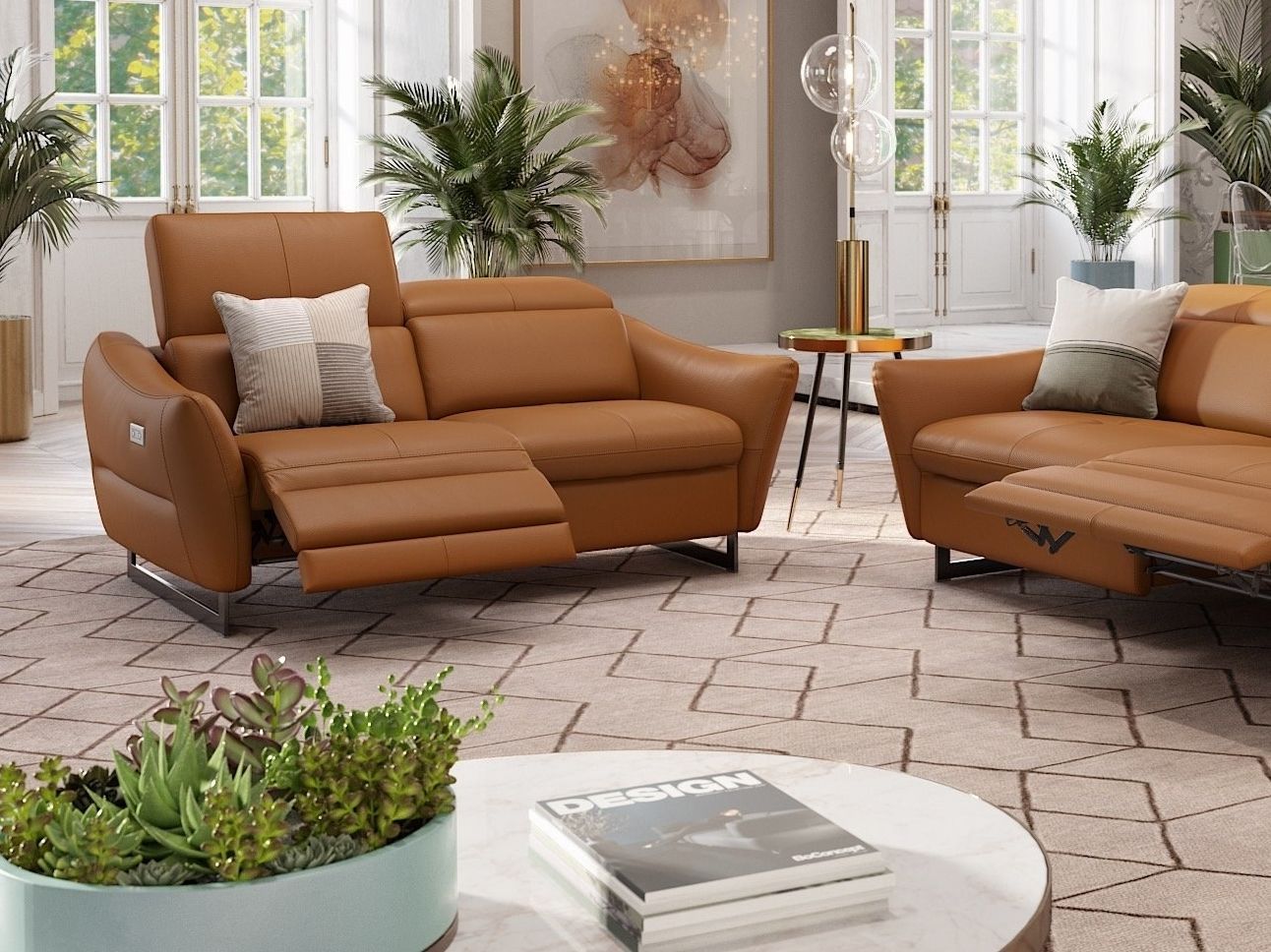 2-местный кожаный диван Sofanella MODENA ARCH-00039928 - Вид №2