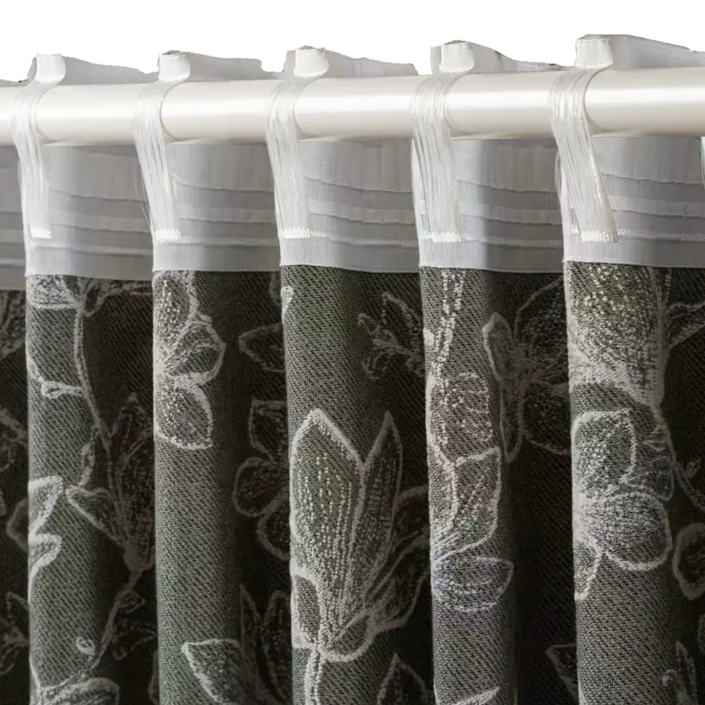 Штора Ilara 200x280 см цвет бежево-зеленый Santreyd STLM-2207316 - Вид №8