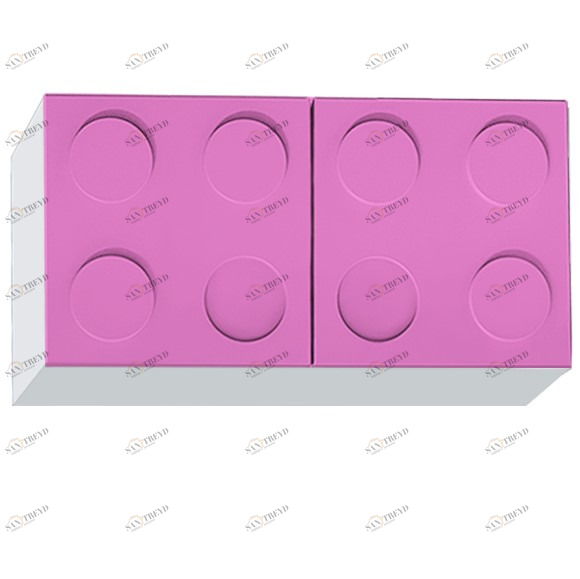 Полка детская навесная горизонтальная "Леголенд" МАНДАРИН ЛЕГОЛЕНД 179560 Белый;розовый Santreyd 