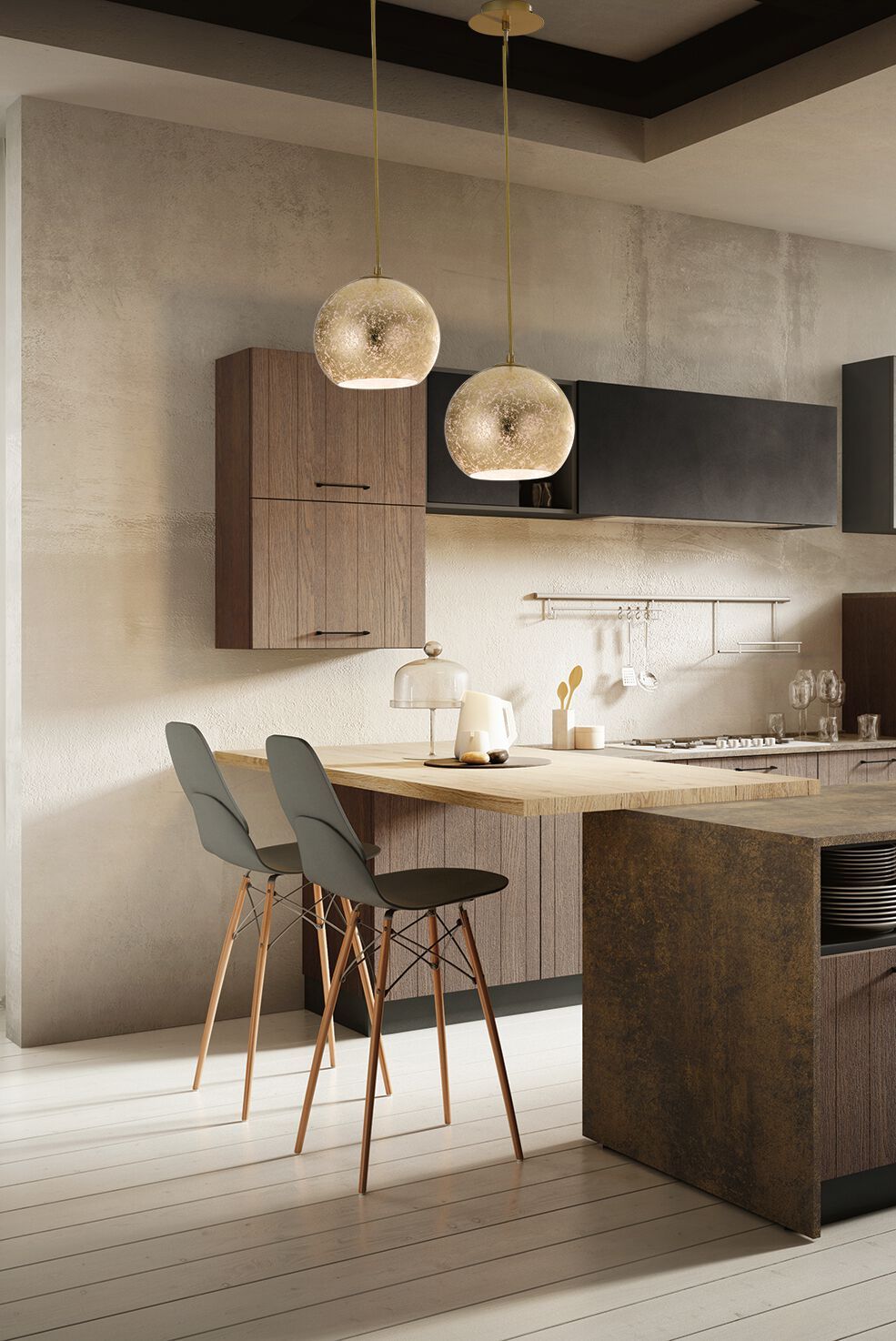 Стеклянный подвесной светильник Fan Europe Lighting дизайн окружающего света ARCH-00136820 - Вид №1