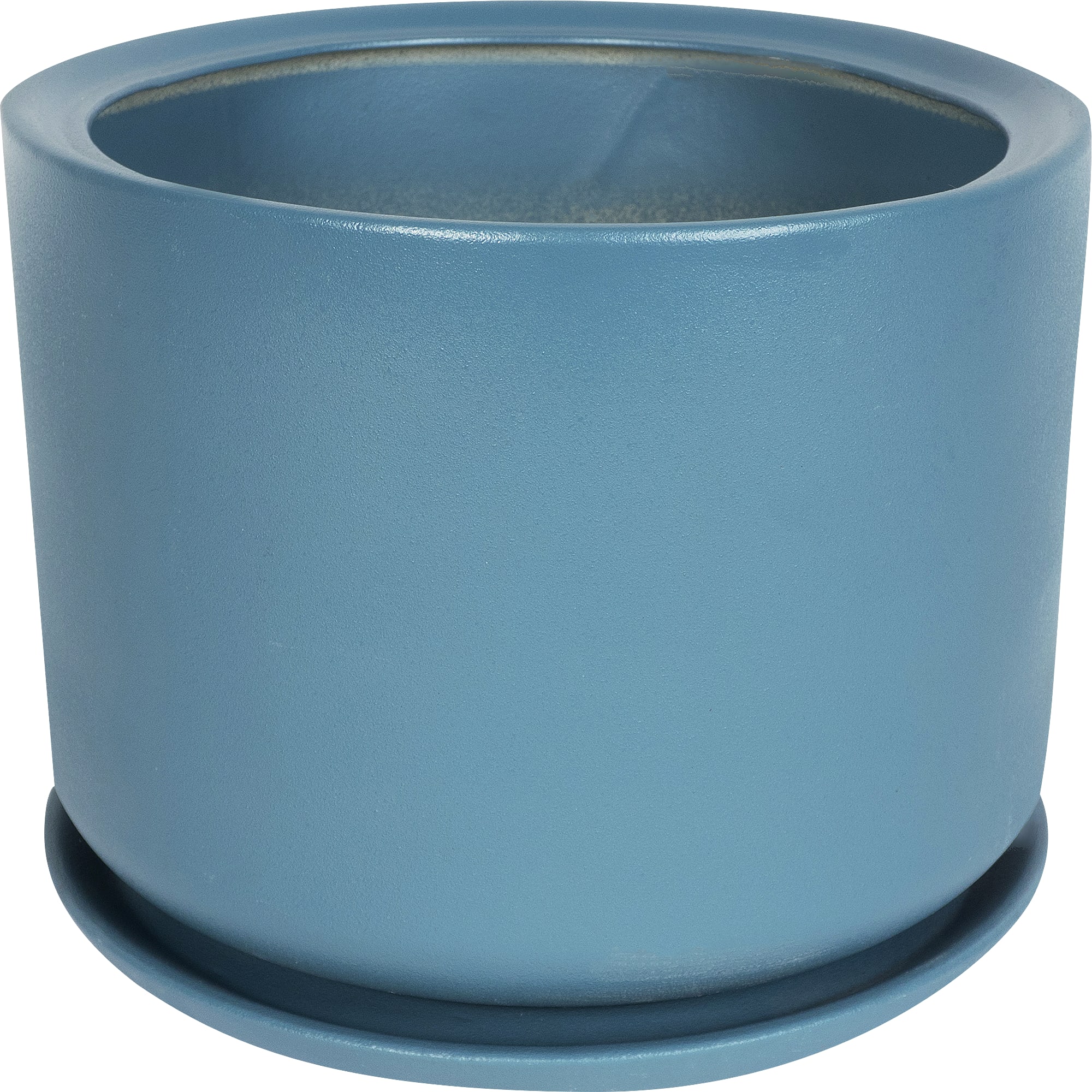 81932579 Горшок цветочный ø29 h29 см v12 л керамика бирюзовый Орфей Santreyd
