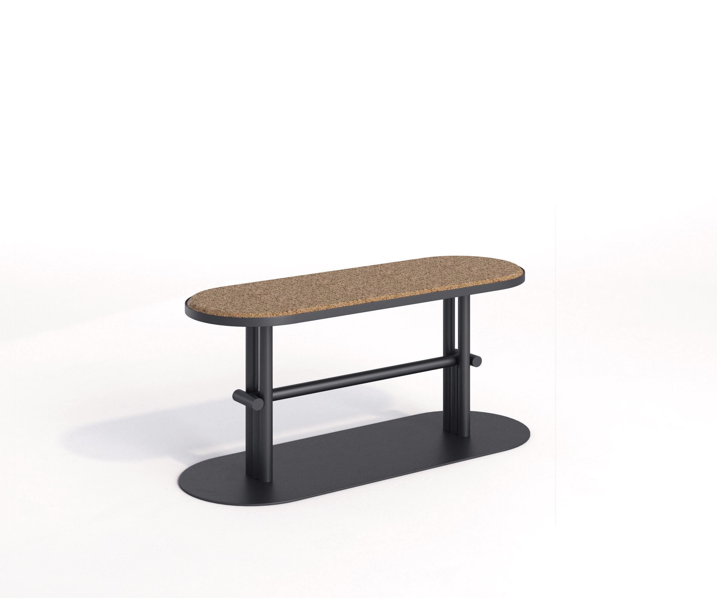 Стальная и пробковая садовая скамейка Joyf точка ARCH-00087097 - Вид №9