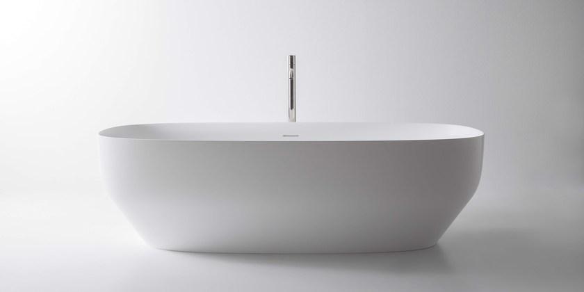 Antonio Lupi Design Отдельностоящая овальная ванна из керамики ceramilux® Ago Antoniolupi sun-id-1510248 - Вид №3