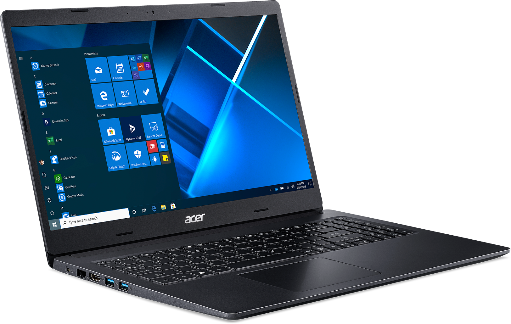 NX.EGAER.00U extensa ex215-22g-r956 15.6"(1920x1080)/amd ryzen 3 3250u(2.6ghz)/16384mb/512ssdgb/nodvd/ext:amd radeon 625(2048mb)/cam/bt/wifi/war 1y/1.9kg/black/w10 Acer Santreyd  - Вид №2