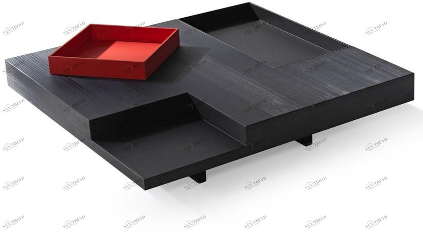 ALBEDO Низкий квадратный деревянный журнальный столик  Ny090lb 