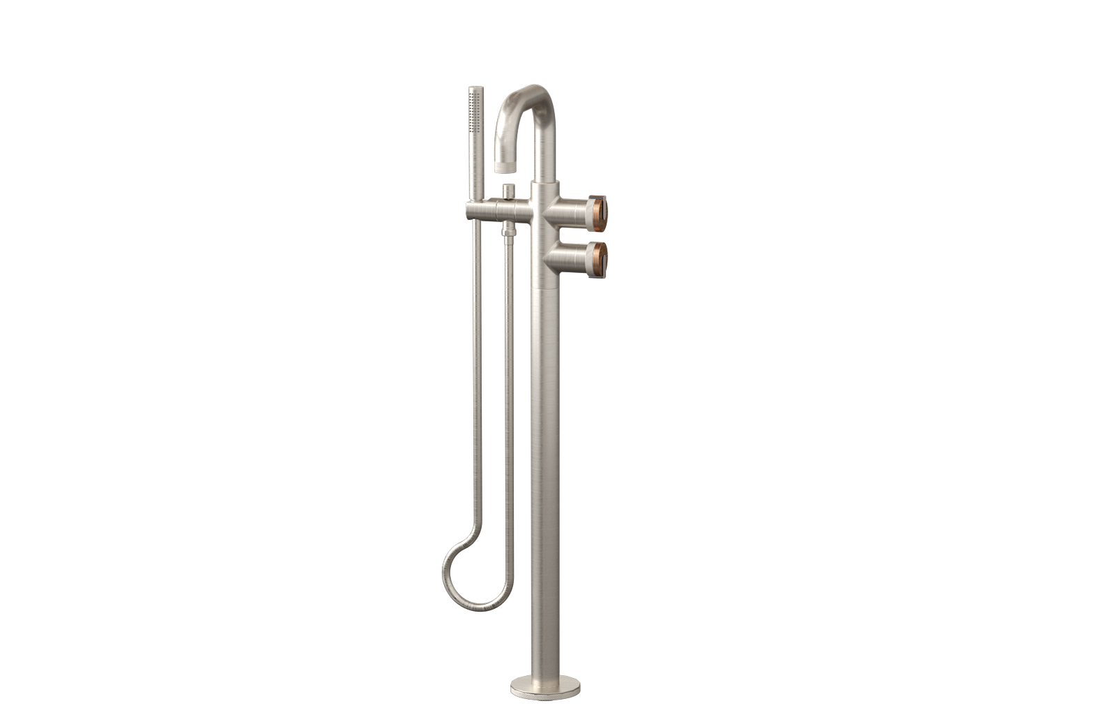 E-11557-R1BRG-L1GM-BNi Смеситель напольный отдельностоящий (внешняя часть) GRAFF MOD+