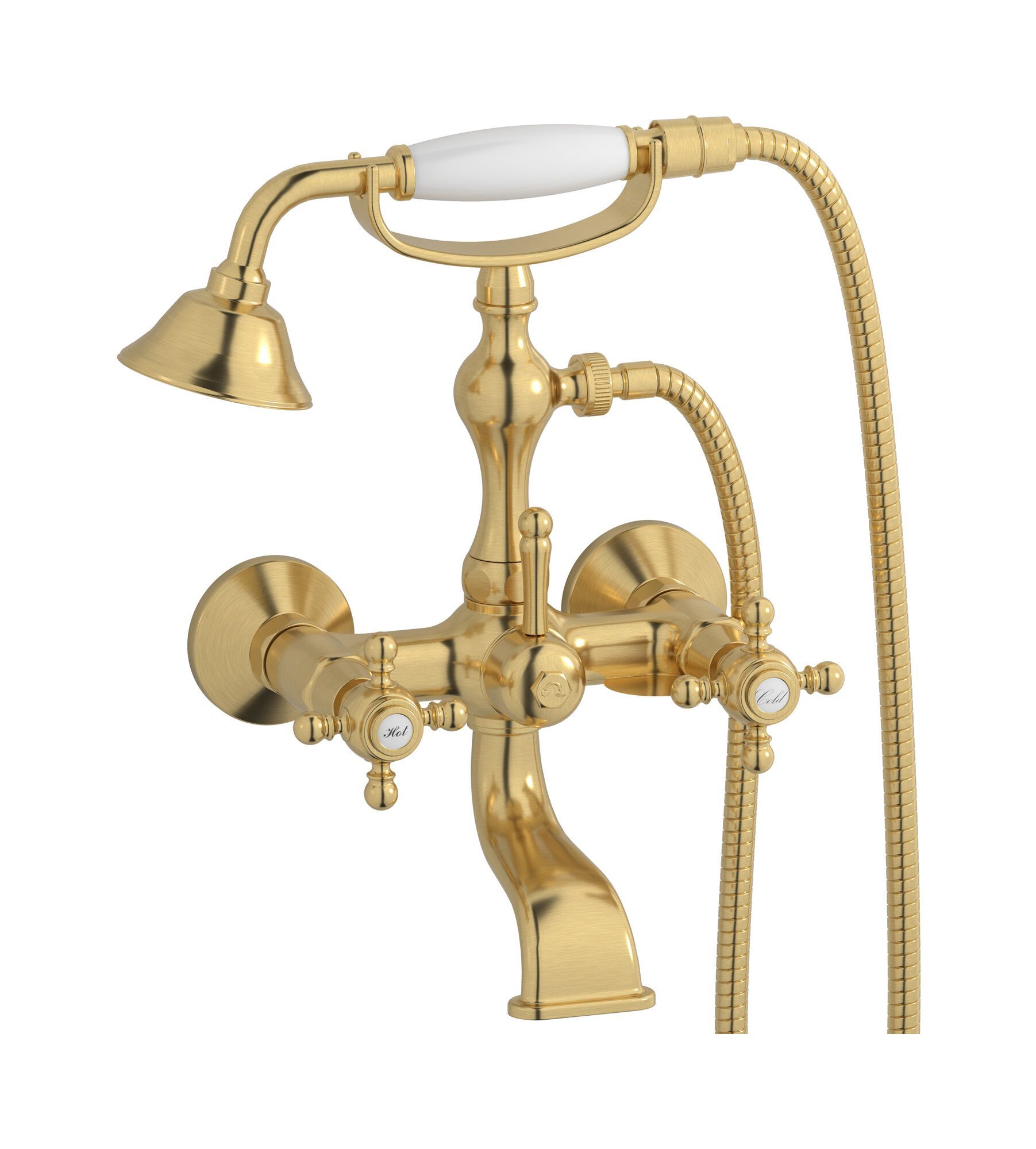 Наружный настенный смеситель для ванны с ручным душем IB Hermes + Hermes Elle ARCH-00115445 - Вид №4