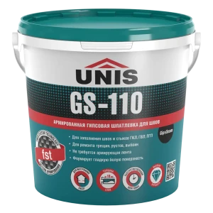 Шпаклёвка гипсовая для заделки швов Unis GipsSeam GS-110 5 кг