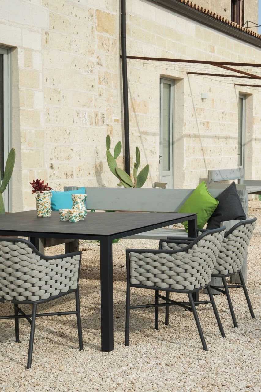 Квадратный садовый стол в HPL DRIGANI плоская поверхность ARCH-00134069 - Вид №1