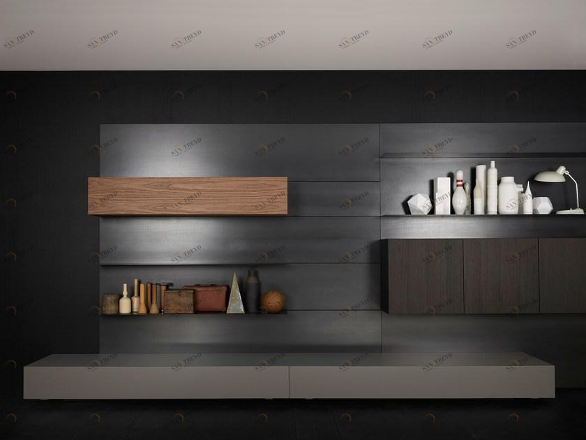 Porro Модульный настенный книжный шкаф в современном стиле sun-id-1477630