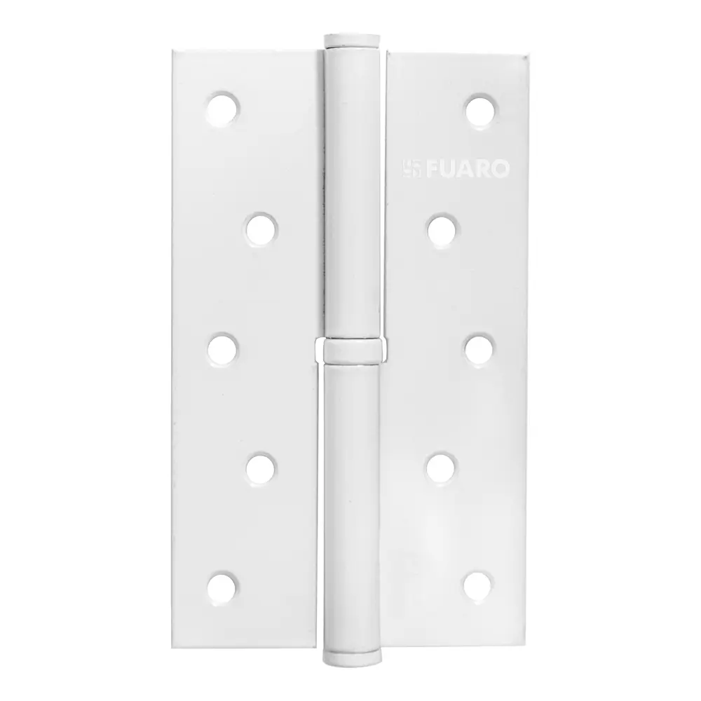 Петля карточная съемная Fuaro левая 125x75x2.5 мм сталь цвет белый 89440089 STLM-2128461 