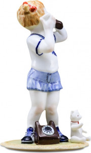 10631781 RUPOR manufactory Скульптура "Близнецы" (роспись) Фарфор