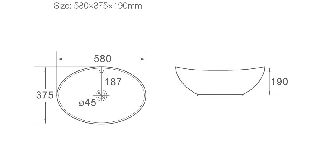 Раковина чаша SL-1021 SANTILINE  - Вид №1