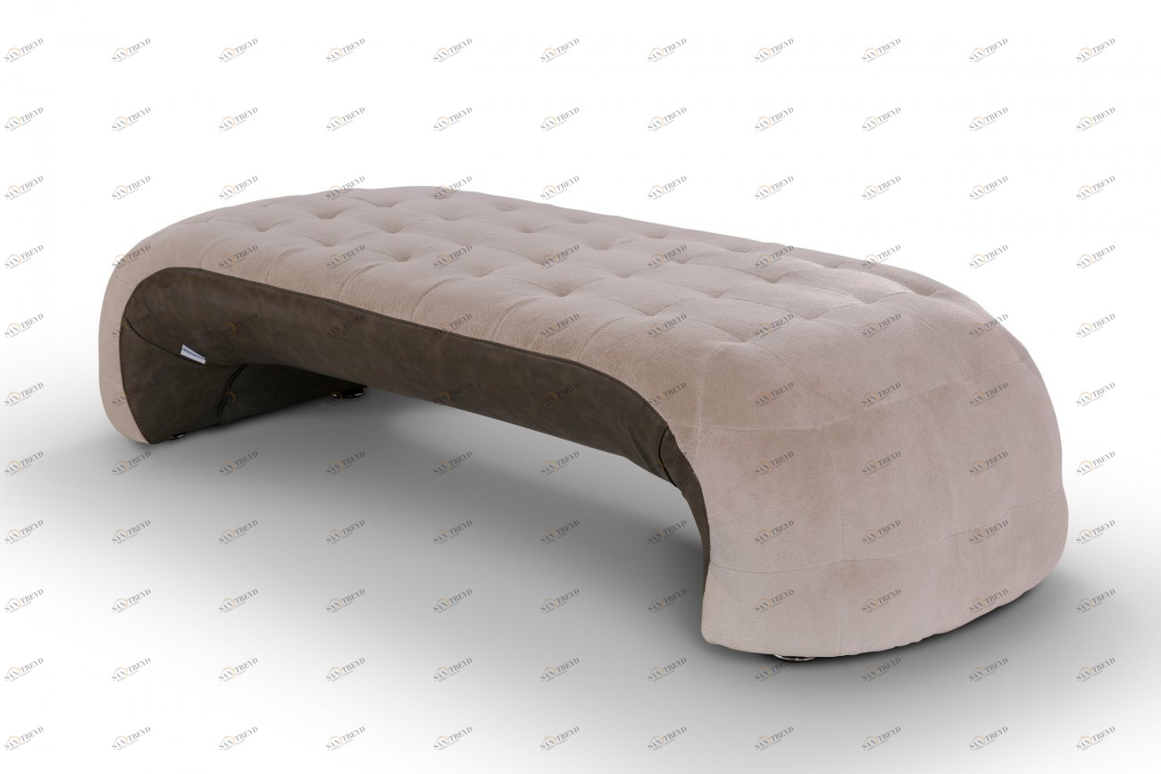 Банкетка Meridian бежевая KELLY LOUNGE ДИЗАЙНЕРСКИЕ 094400 Бежевый;коричневый 