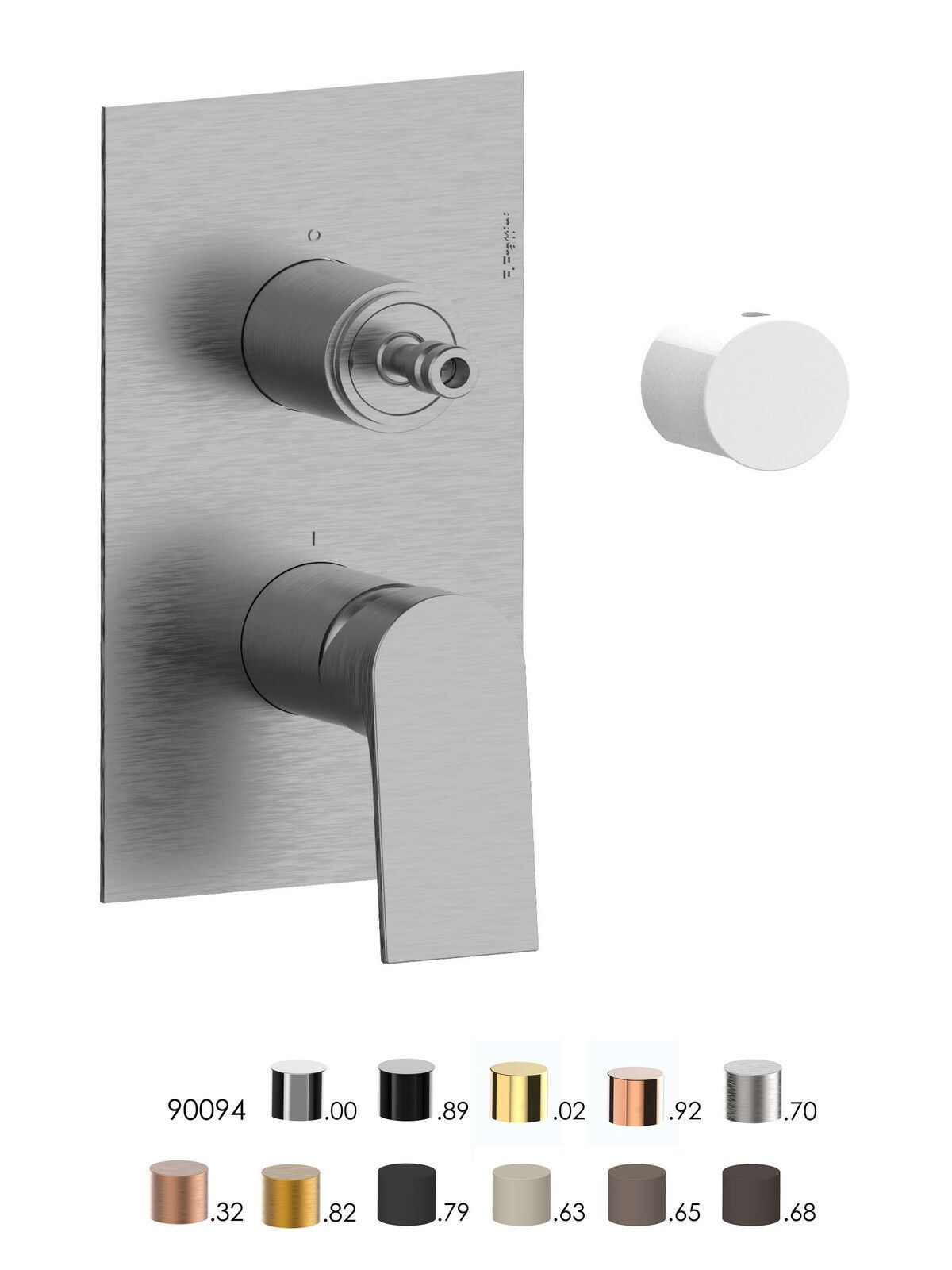 Однорычажный встраиваемый смеситель для душа с переключателем Rubinetterie Frattini Нарцисс ARCH-00057077 - Вид №10