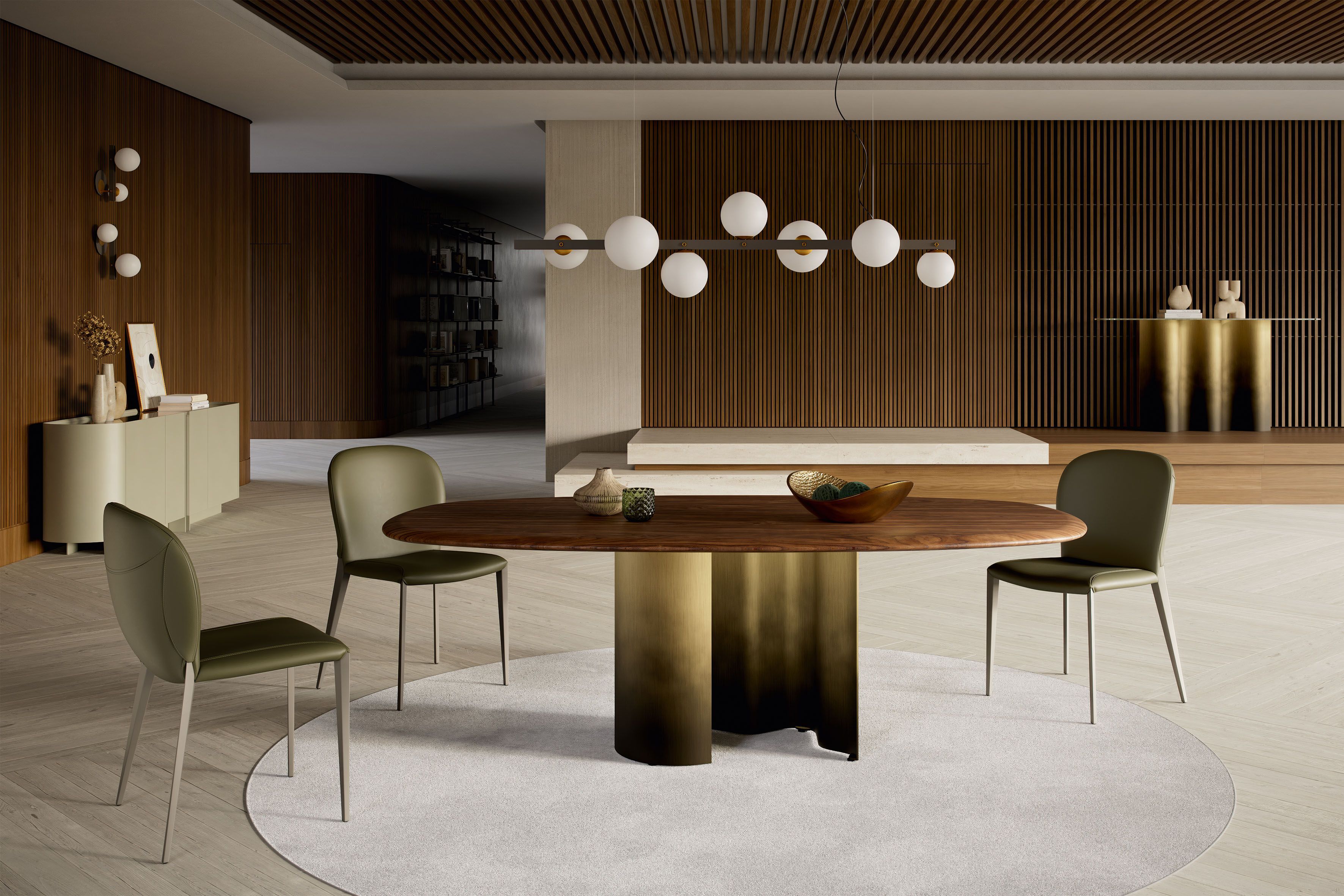 Керамический обеденный стол со скульптурной основой Cattelan italia Papel ARCH-00081911 - Вид №1