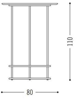 COR Высокий металлический стол Drop sun-id-1383662 - Вид №2