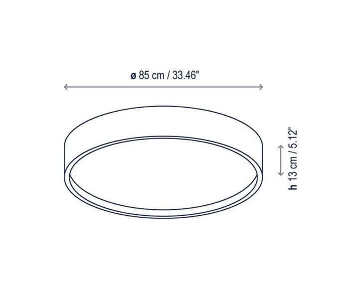 Bover 510332401 Elea 85 потолочный светильник 98821 - Вид №3