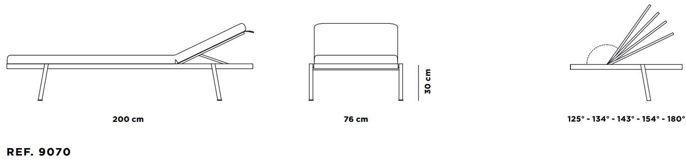 MUSOLA Садовый шезлонг штабелируемый Nao sun-id-1499787 - Вид №8