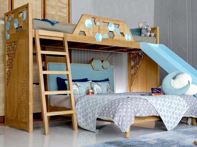 Двухъярусная кровать из массива дерева Alankaram KAYMA ARCH-00100028 - Вид №2