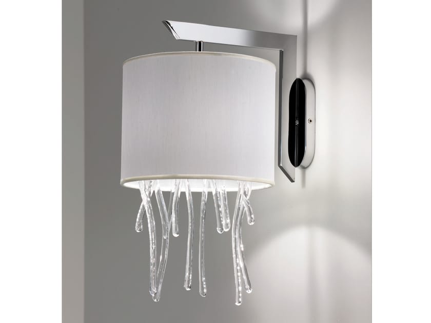 Светодиодный настенный светильник из стекла и ткани Cremasco Illuminazione световые работы ARCH-00142321