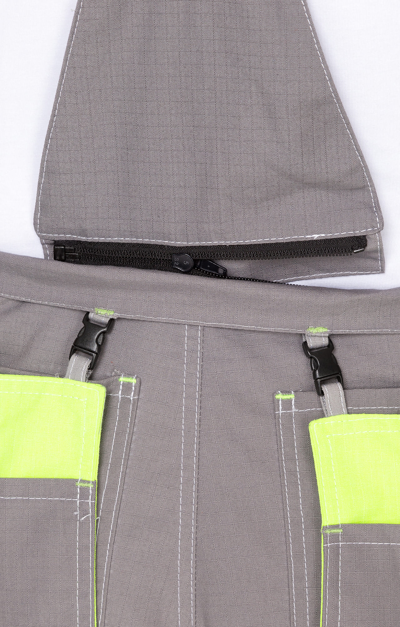 68816 Костюм "Прогресс" темно-серый светло-серый с лимонным  Летняя спецодежда  размер 48-50/182-188  - Вид №17