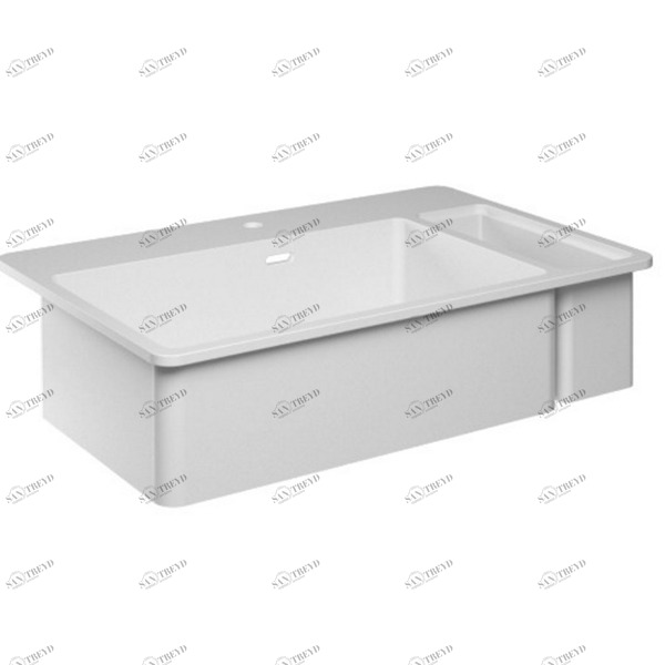 BAGLAV01 Накладная раковина под столешницу  овальная Olympia Ceramica 