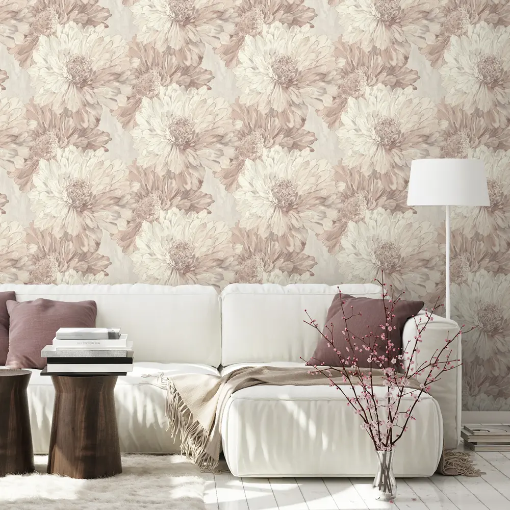 EURO DECOR Stella - флизелиновые обои бежевые для гостиной и спальни 89369327 STLM-0832926 - Вид №2