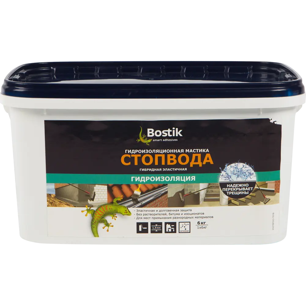 Мастика гидроизоляционная Bostik СтопВода 6 кг 82479096 STLM-2005219 