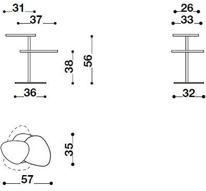 Désirée divani Стол для обслуживания из металла sun-id-1386283 - Вид №5
