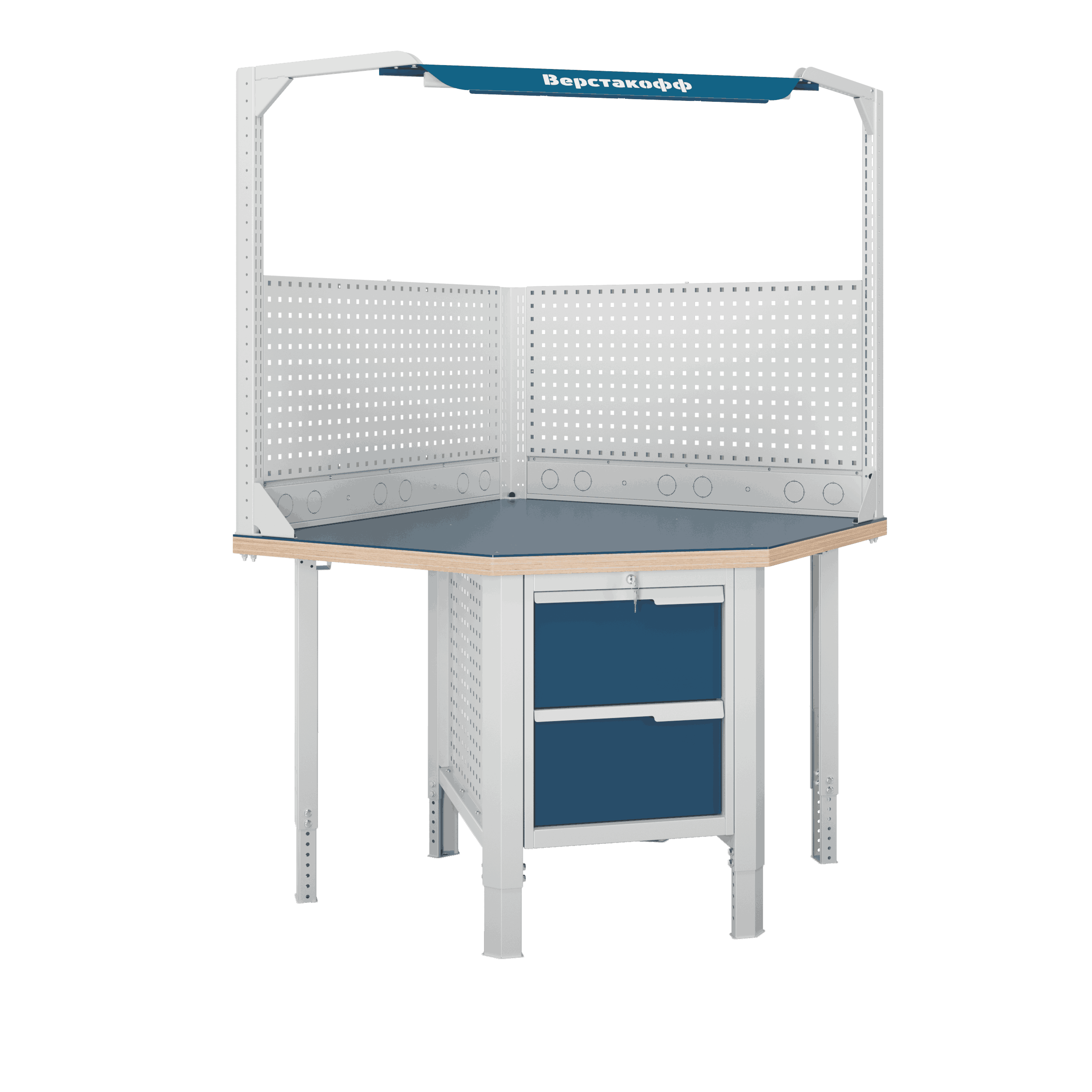 Верстак (угловой) CTR U532.S2.1-1FR Верстакофф 124772