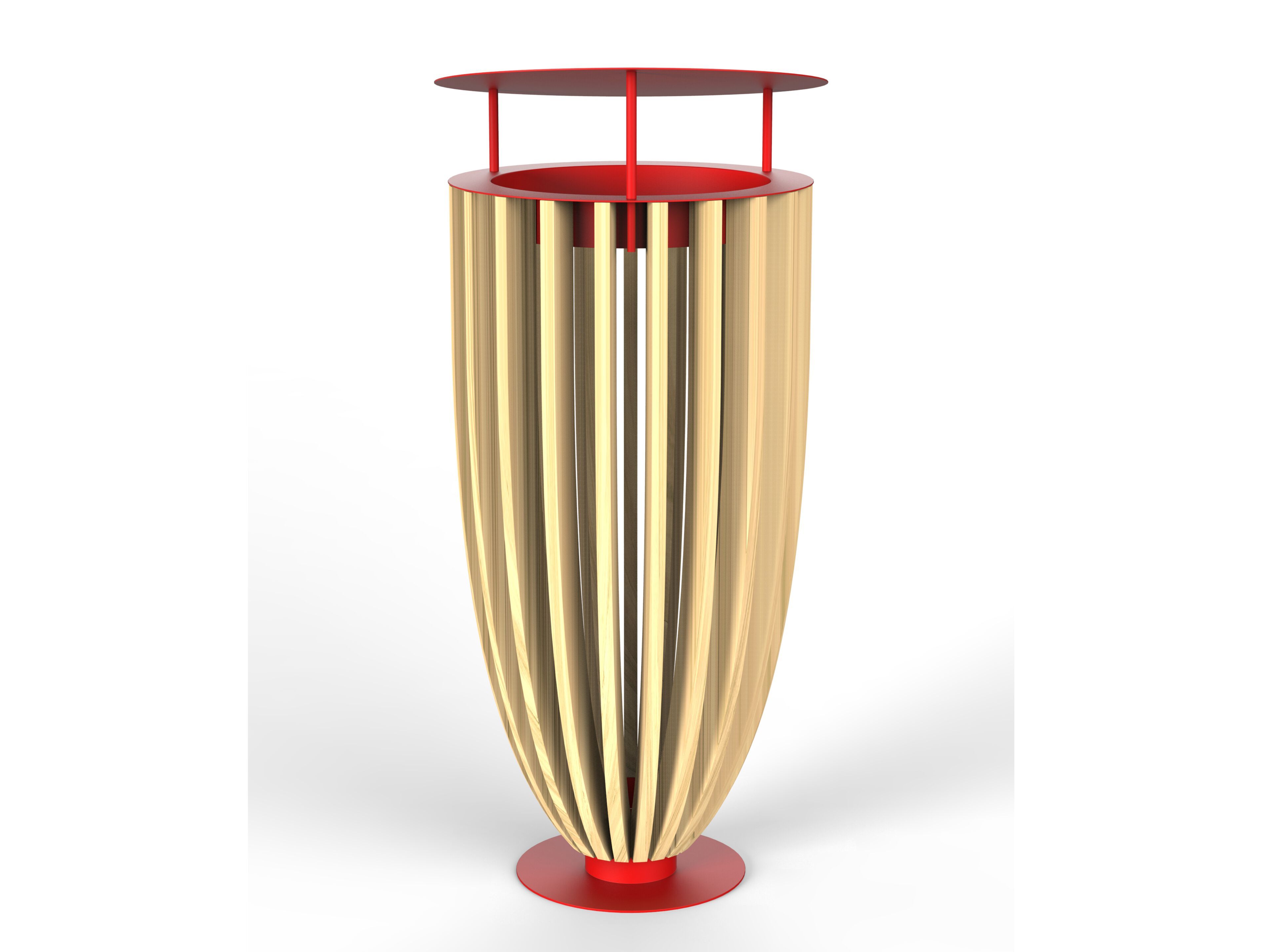 Наружные стальные и деревянные стойки для мусора CITYSì BASKET ARCH-00093295