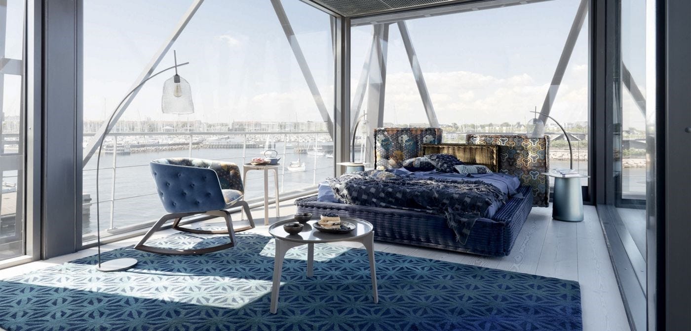 Мягкая кровать из ткани ROCHE BOBOIS Маджонг ARCH-00106225 - Вид №3