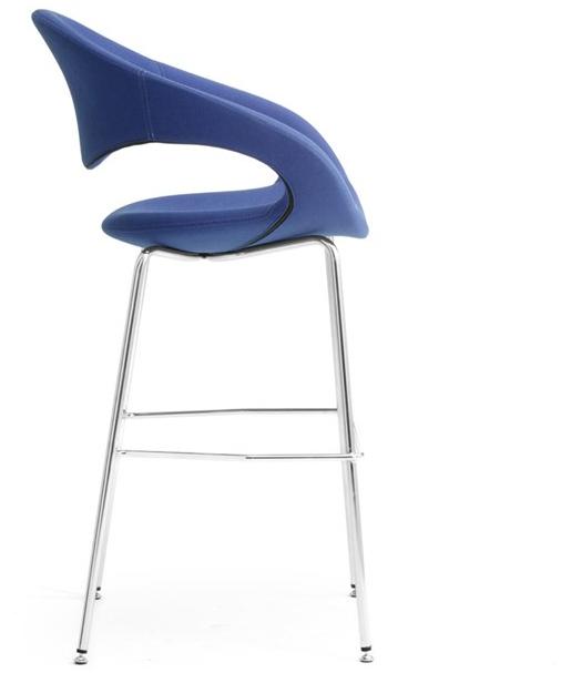 Leyform Высокий табурет из стали и ткани с подлокотниками Samba sun-id-1389187 - Вид №2