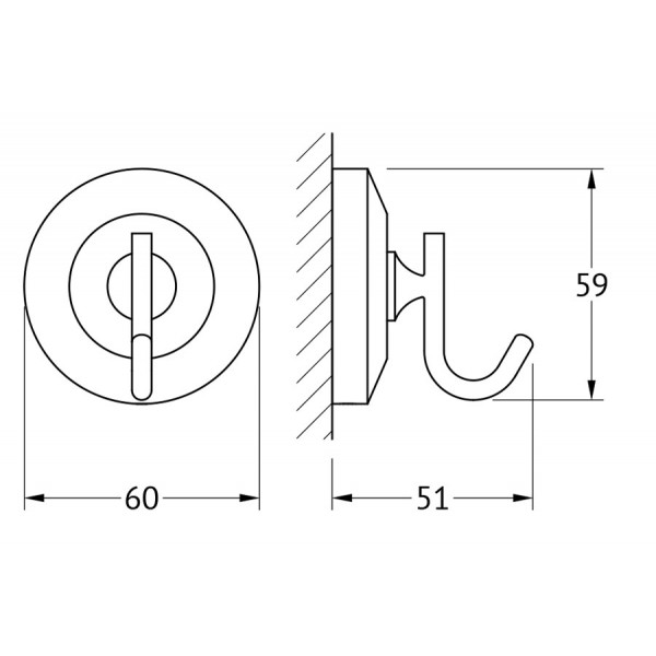 Крючок одинарный FBS (Чехия) STA 001 sun-id-561625 - Вид №1