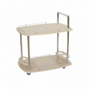 Столик сервировочный прямоугольный на колесиках дуб Leset "Эсперанс" IMPEX  00-3967368 Беленый дуб;бежевый