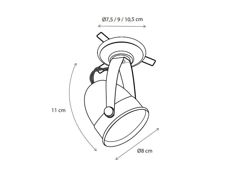 Поворотный латунный прожектор Authentage Lighting Comète ARCH-00140726 - Вид №2