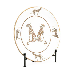 600778-10 ABHIKA ТАРЕЛКА ПАНТЕРА WHITE