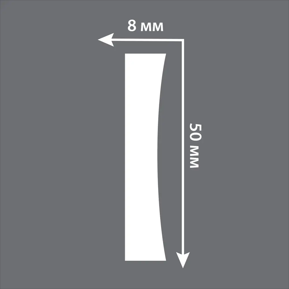 Молдинг настенный полистирол Decomaster d045-373 серый 8х50x2000 мм 81968417 STLM-2114648  - Вид №3