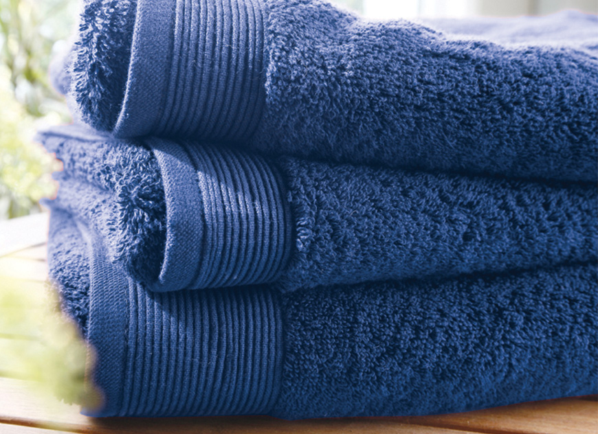 TOW_UNI_BLR_55 Полотенце 55/110 bleu royal синий хлопок 600гр/м2 Blanc des Vosges Santreyd 