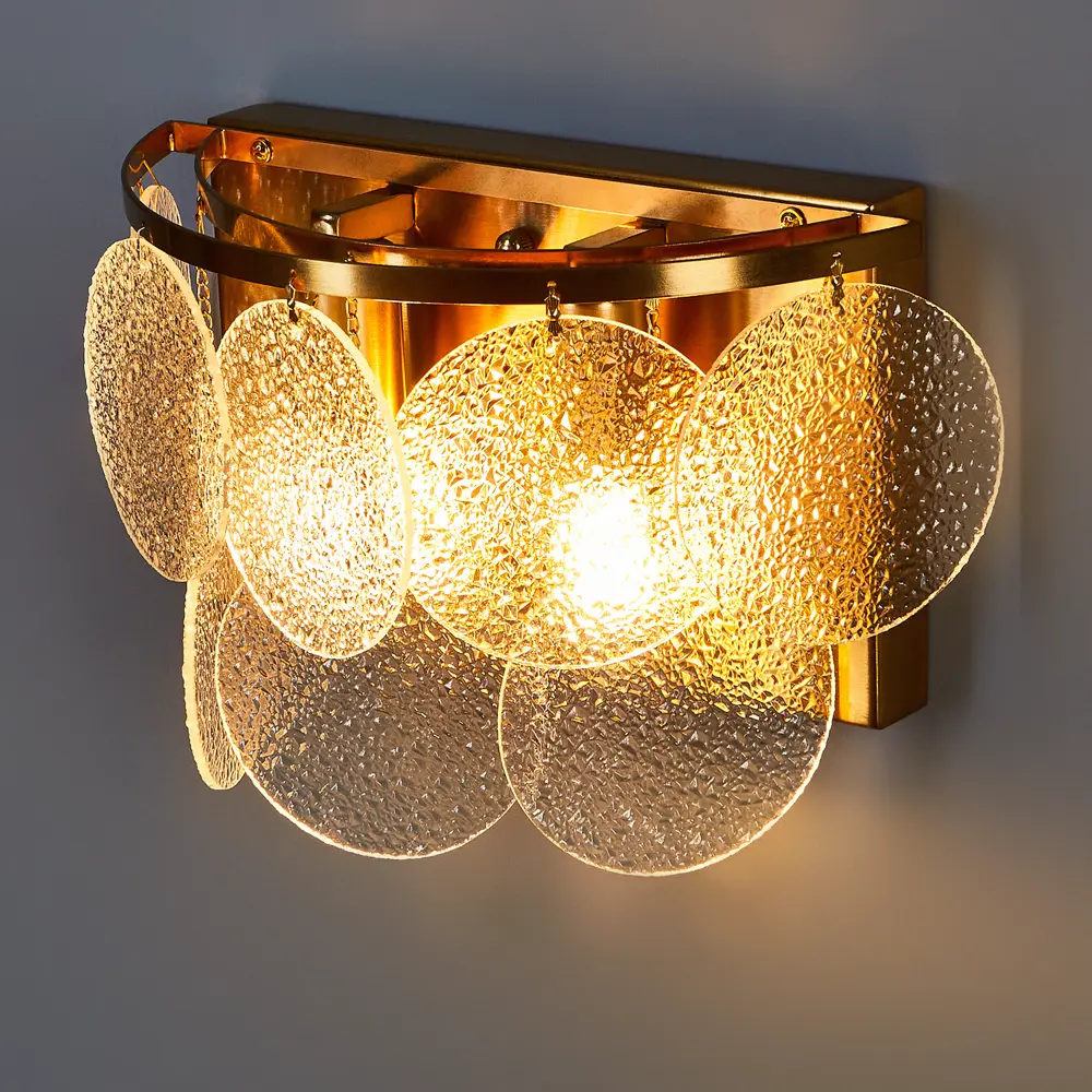 DE CITY Бриз 2 — настенное бра с художественными стеклянными пластинами 89379157 STLM-1543596