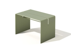 Алюминиевый прямоугольный садовый стол с порошковым покрытием