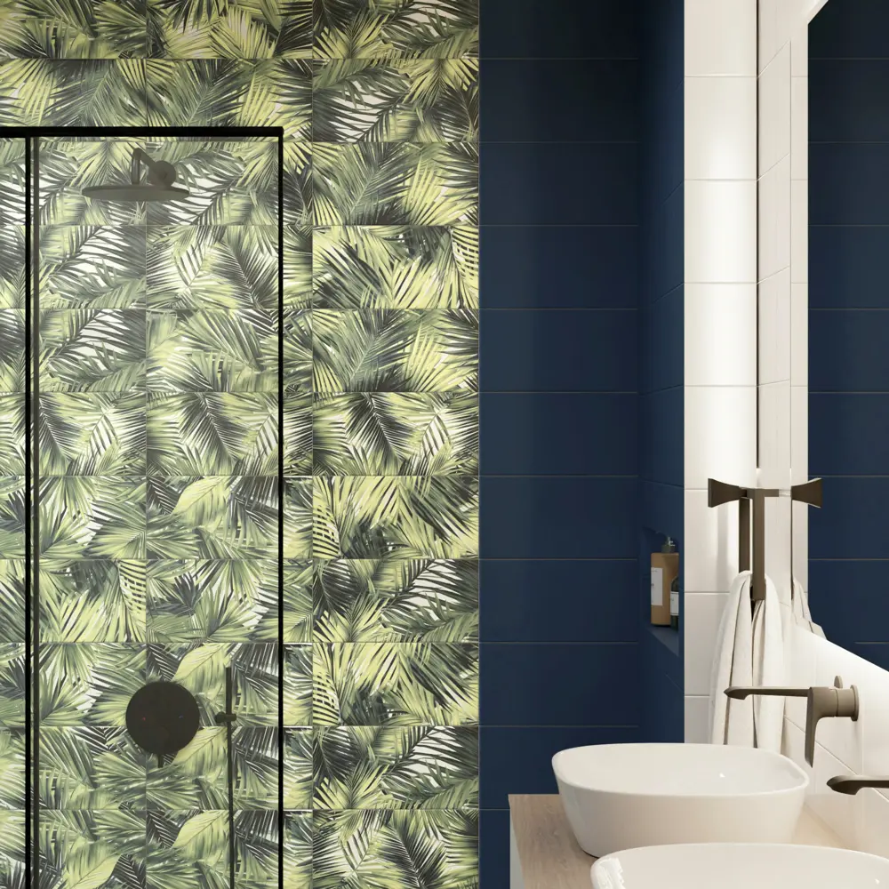 Плитка настенная KREAFORTA Mersey Tropic 20x40 см 1.2 м² матовый цвет зеленый STLM-2177022