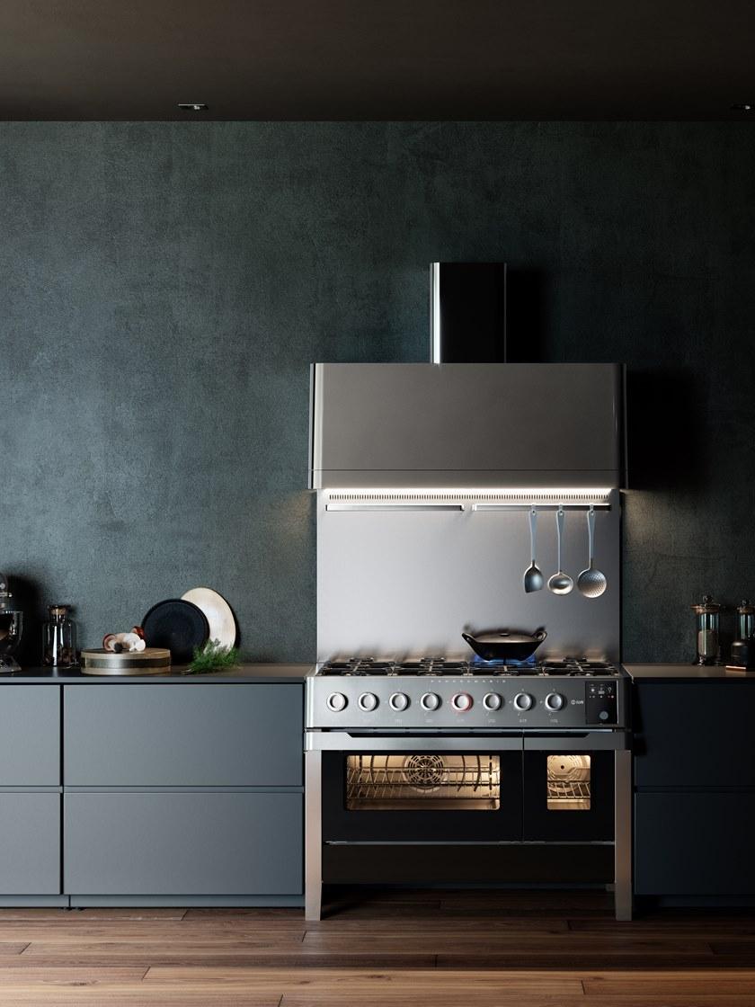 Ilve Отдельностоящая стальная кухня Panoramagic Pm12 Santreyd  - Вид №5