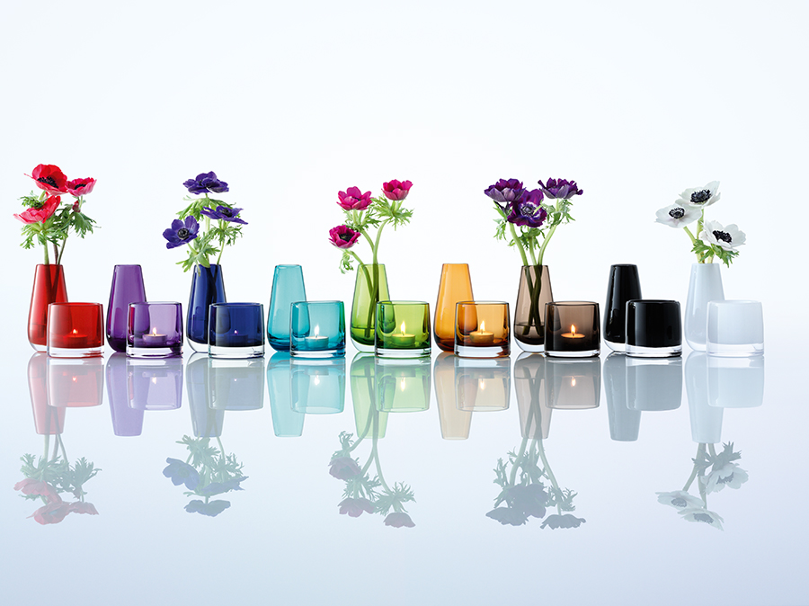 Ваза в форме бутона Flower Colour 14 см охра LSA International G73214835 - Вид №3