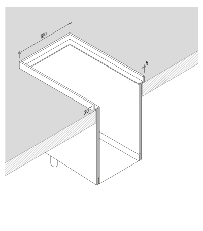 DOMUSOMNIA Встраиваемый кухонный канал EasyRack Kitchen STEP 300, Цвет Черный KFS0300BX - Вид №1
